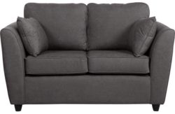 HOME Eleanor Regular Fabric Sofa - Charcoal